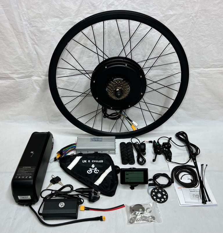 27.5inch 1500W 48V Ebike Conversion Kit, Rear Wheel, LCD Display 35mph + with battery