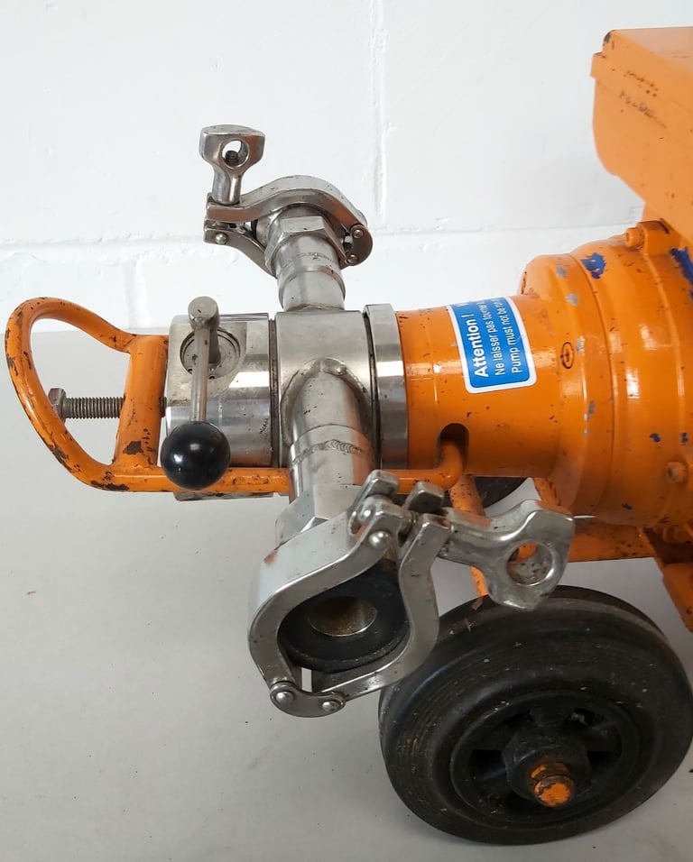 Schneider Phoenix 6000 litres per hour beer cider pump + new impeller fitted + tri-clamp + adaptors