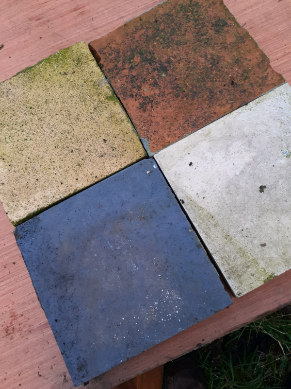 Floor ridge roof tiles reclaimed post box brick bangor blue slate pots