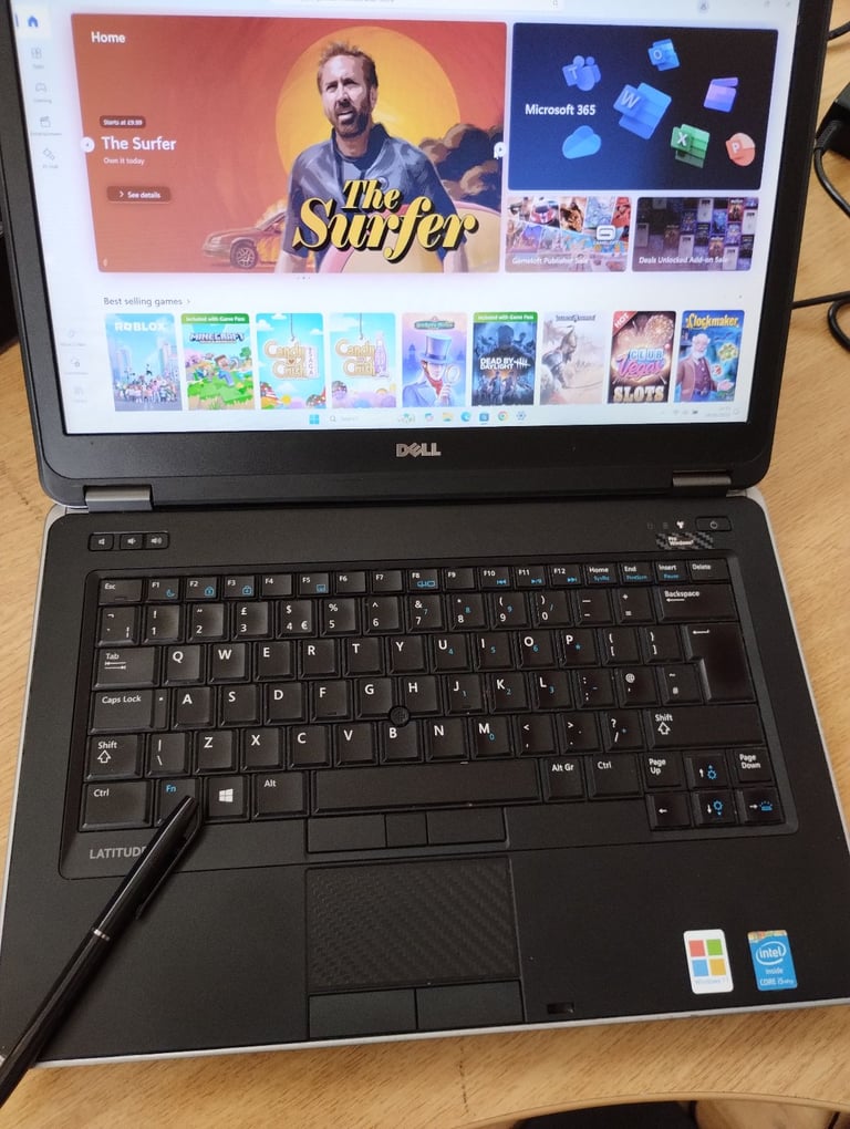Windows 11, 16GB RAM, i5, 120GB SSD + 320GB HDD, Webcam, DVD, HDMI. Backlit. MS OFFICE Dell Laptop