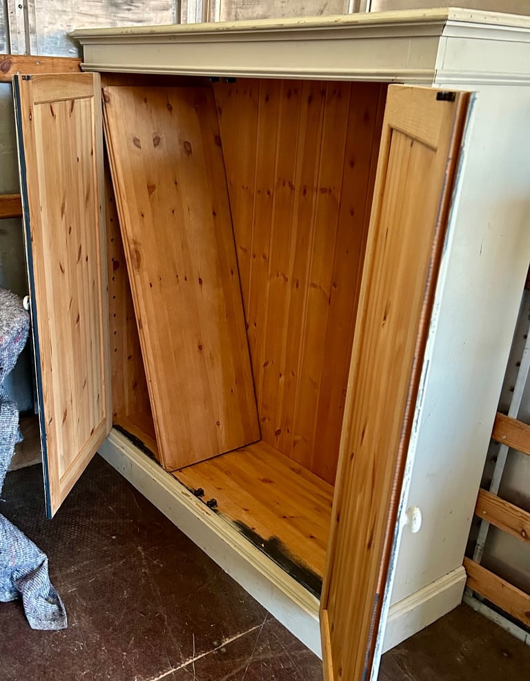 Pine painted cupboard