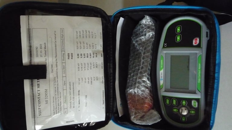 Metrel MI3295M Step Contact Voltage Meter Measuring Kit,  RRP is around 1000 pounds