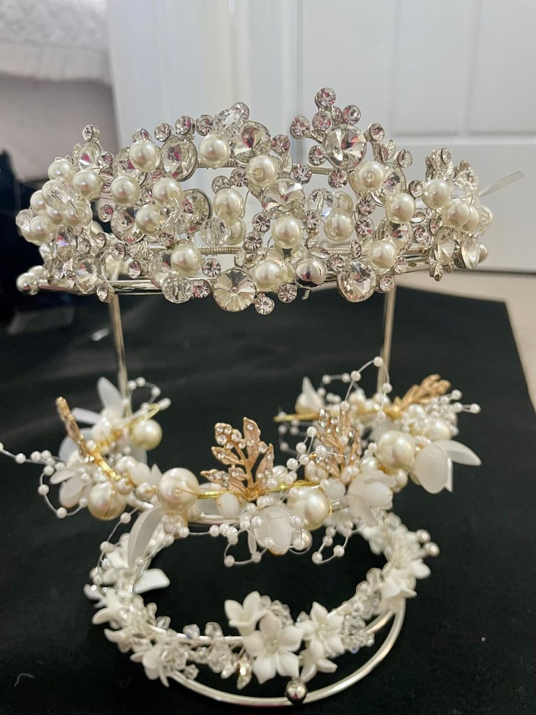 Quality wedding & special occassion tiaras, head pieces & jewellery approx 85 pieces new in boxes