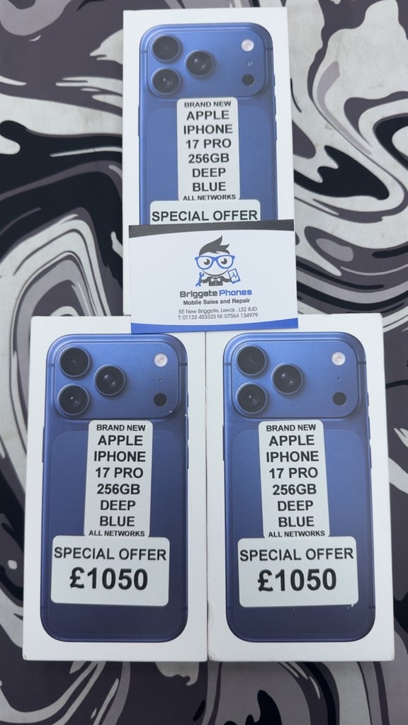 APPLE IPHONE 17 PRO 256GB BLUE BRAND NEW SEALED ONE YEAR WARRANTY 