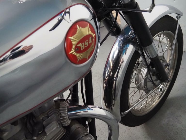 1957 BSA A7 total rebuild stunning ,stainless rims touring Rocket gold star look