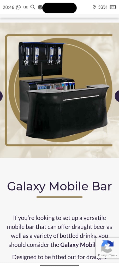 image for Mobile bar on wheels