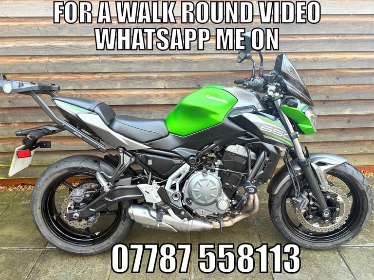 2019 / 69 Kawasaki Z650ABS £4500 Green 3291 miles. 