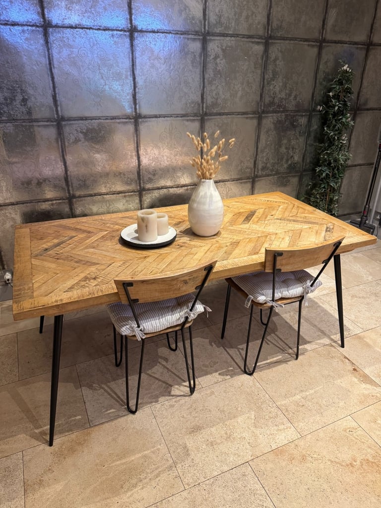 Swoon “Kyoto” 6-Seater Dining Set - Table, 2 Chairs & Bench