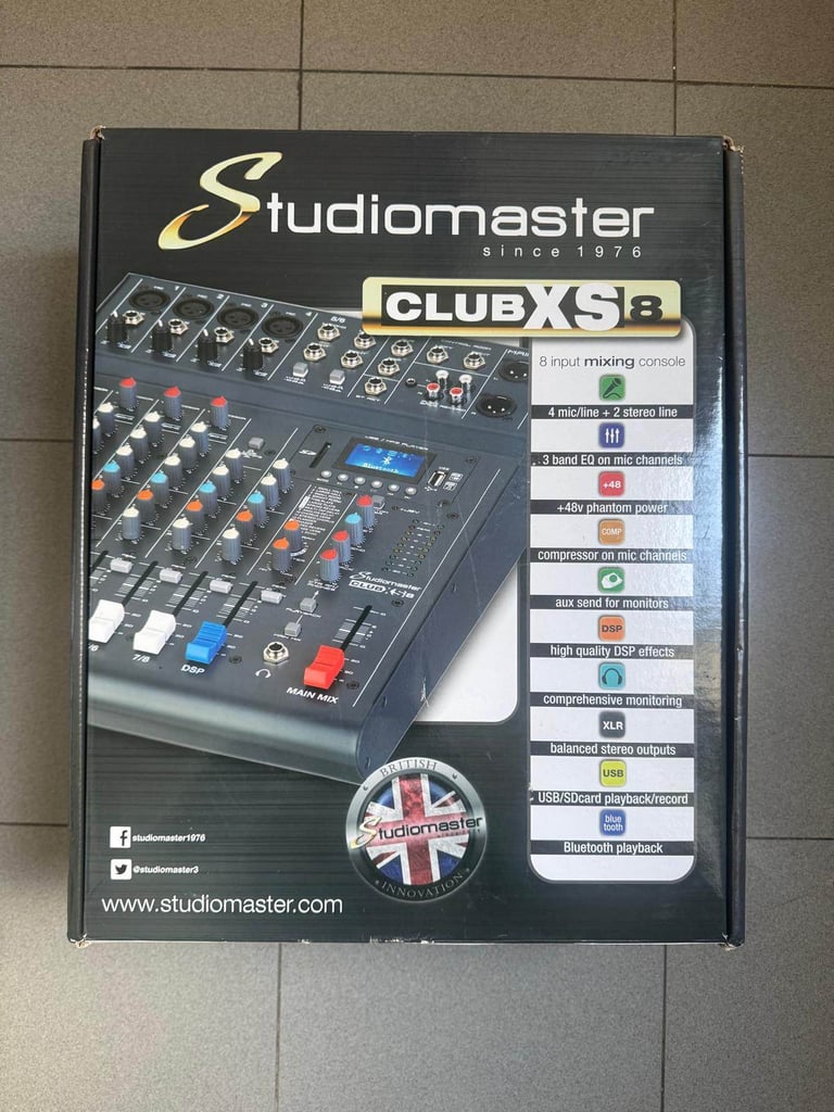 Studiomaster Club XS8 Mixing Desk