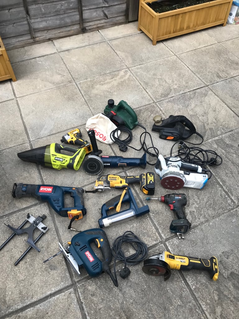 image for Joblot 12x Used Power Tools and one angle tool