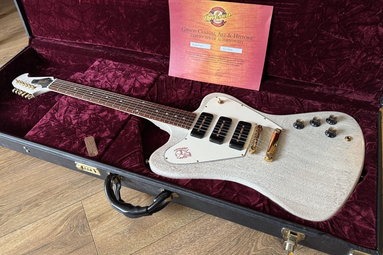 Gibson Custom Shop Firebird Non-Reversed P-90s TV White - Trades