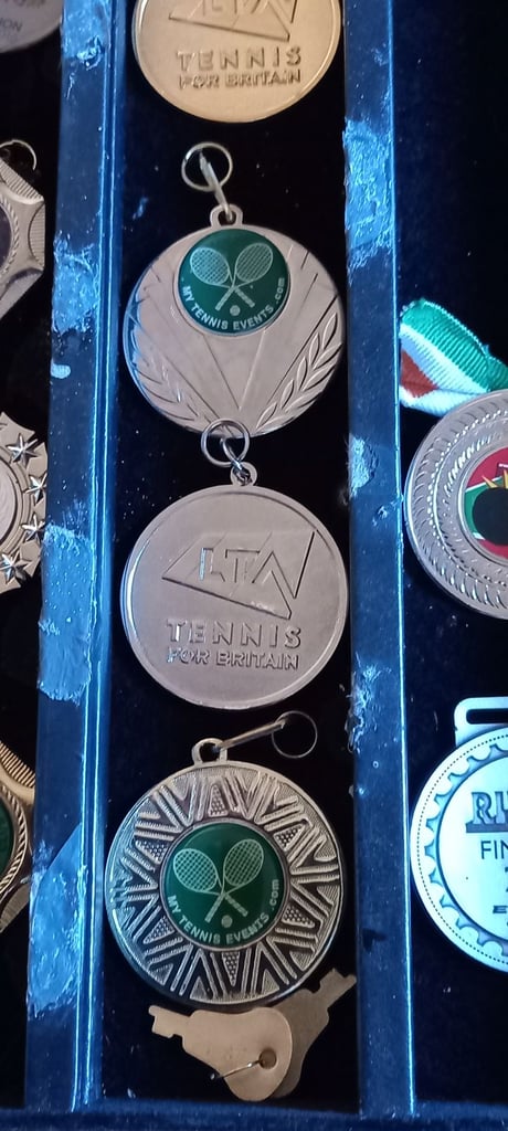 Lockable Display Cabinet With Medals