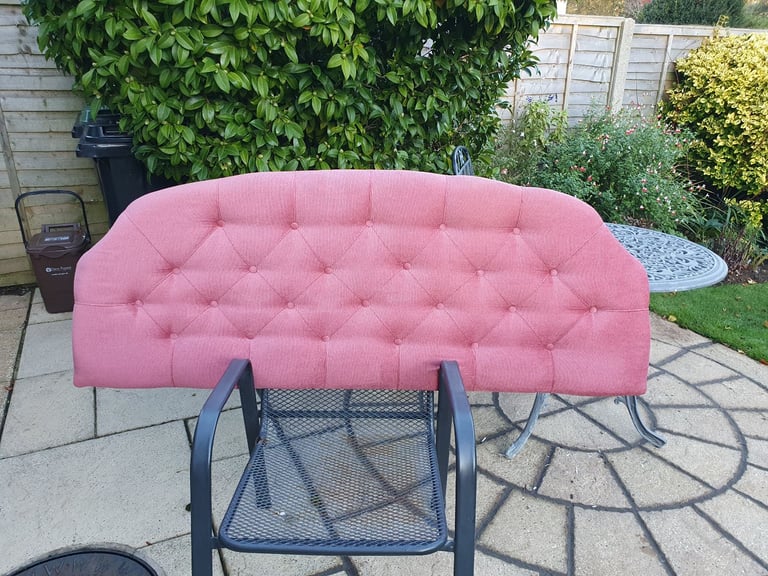 image for Pink, Dralon, King Size Divan Headboard