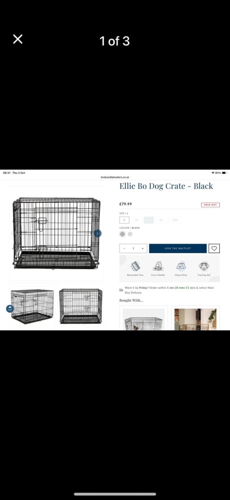 Ellie Bo Dog Crate Large New
