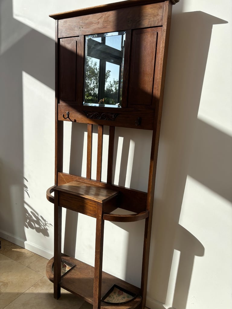 image for Edwardian mirrored hall stand
