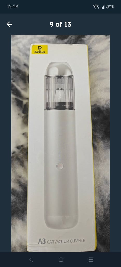 image for 💥BASEUS A3 Cordless Vacuum Cleaner 135W 15000PA Colour Silver  Type C Charging Brand New Unwanted 