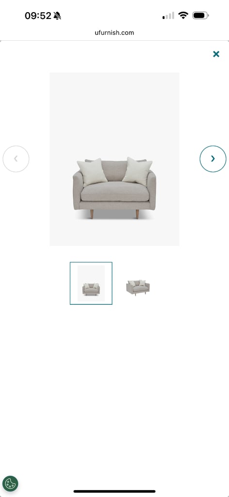 Barker and Stonehouse Levico Snuggler chair boucle mink