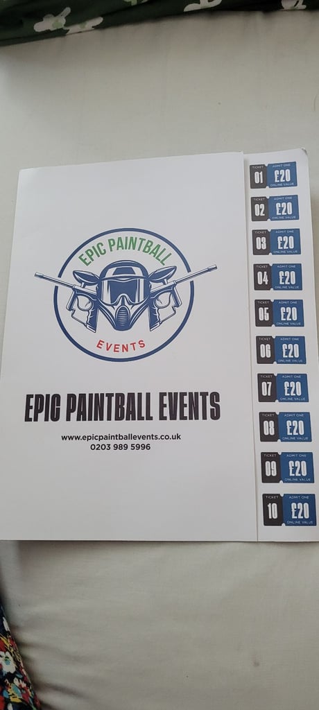 Epic Paintball valid until June 2026