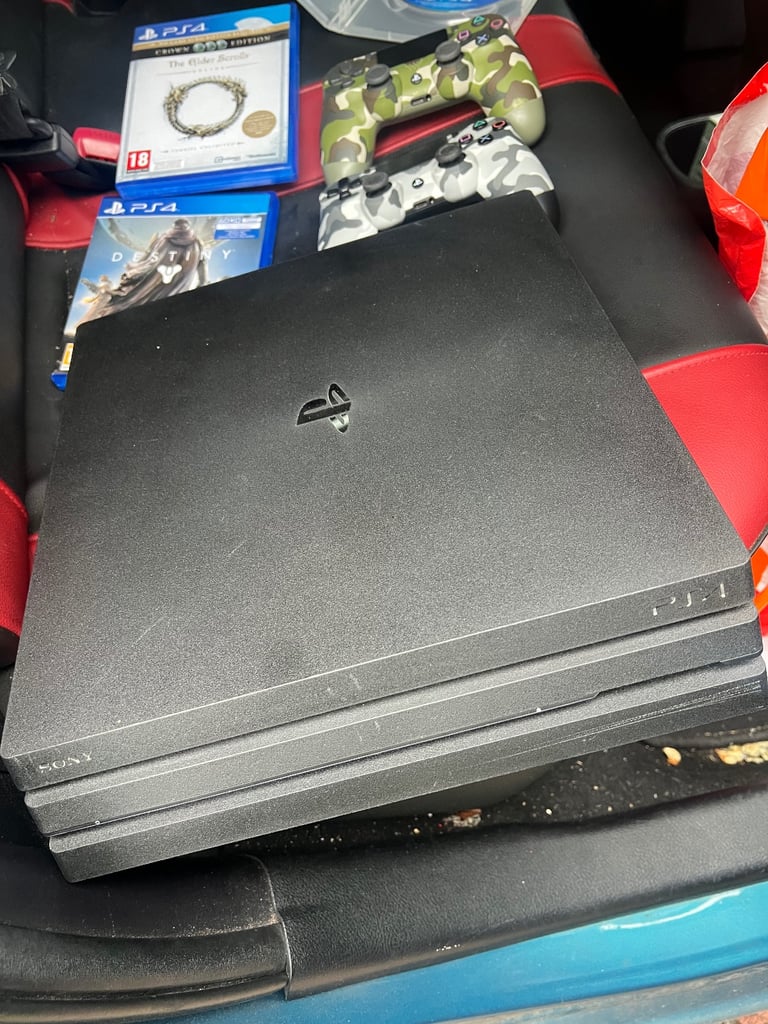 image for PS4 PRO + 2 CONTROLLERS + 3 GAMES + ALL CABLES