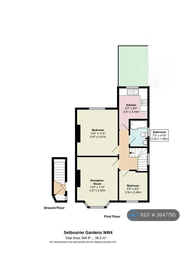 2 bedroom flat in Selborne Gardens, London, NW4 (2 bed) (#2647795)