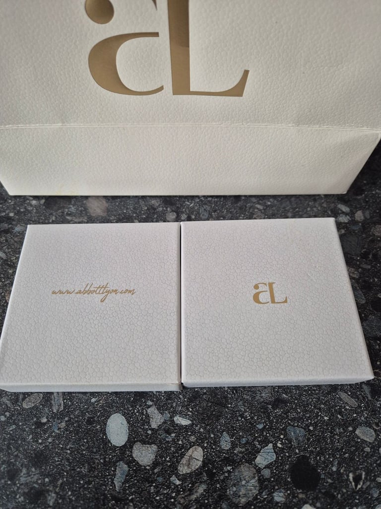 2x Abbott Lyon Crystal Butterfly Sphere Chain Necklace