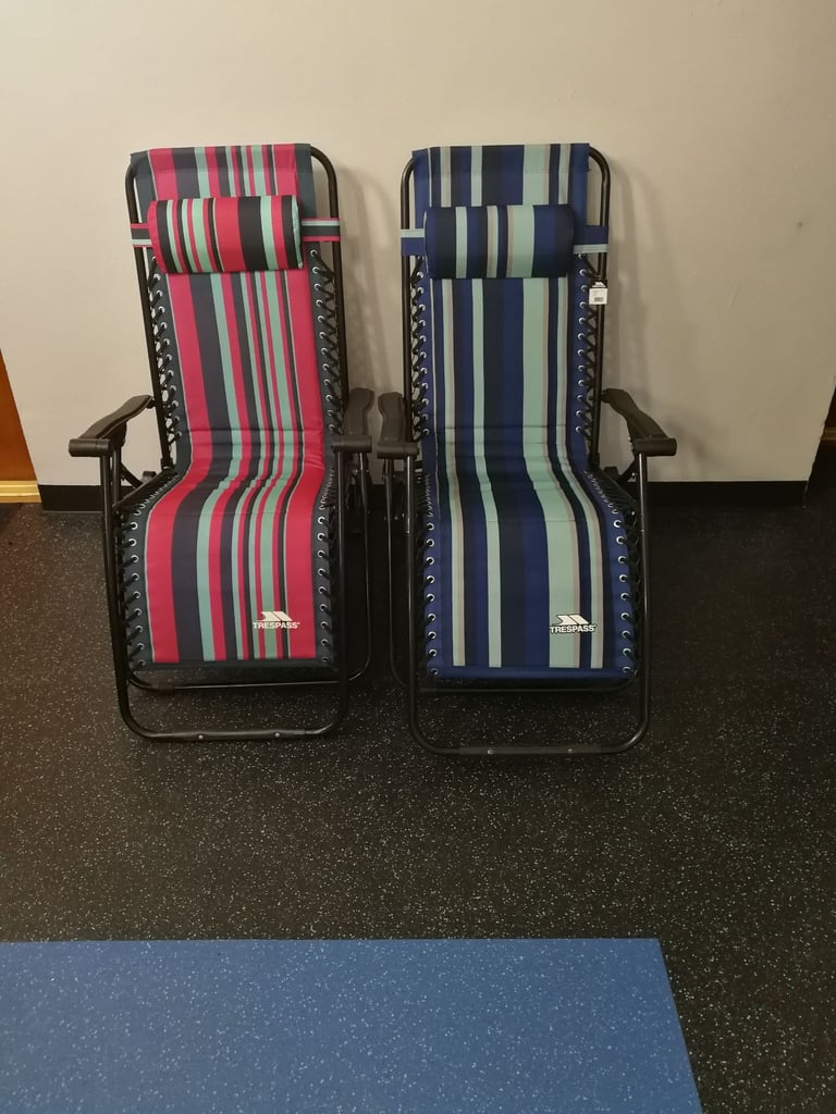 Padded Reclining Sun Lounger Chair Glentilt