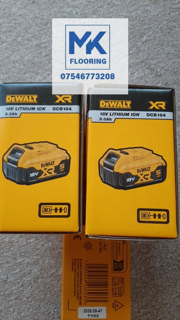 Dewalt battery 5ah 18V ,Brand new 