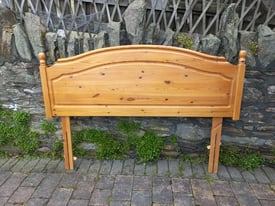 RESERVED Free pine double bed head