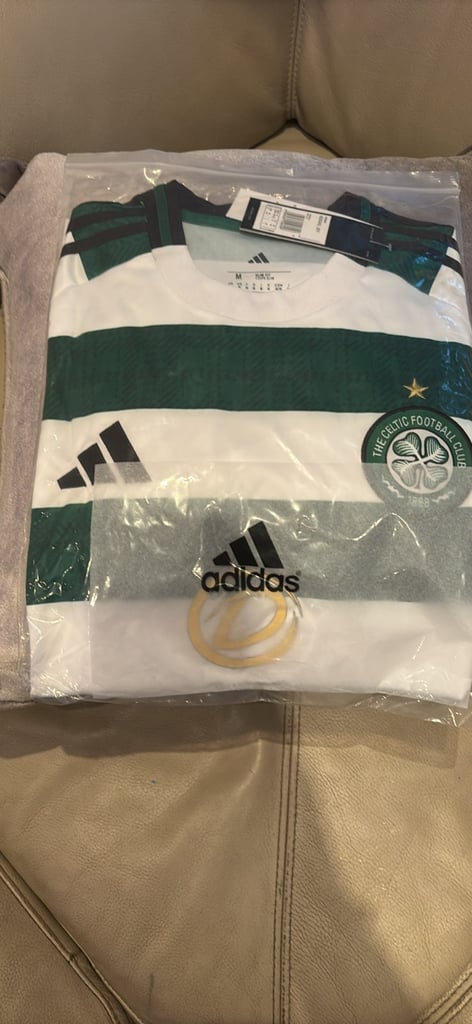 Celtic FC tops - Home, Black away & 3rd away 