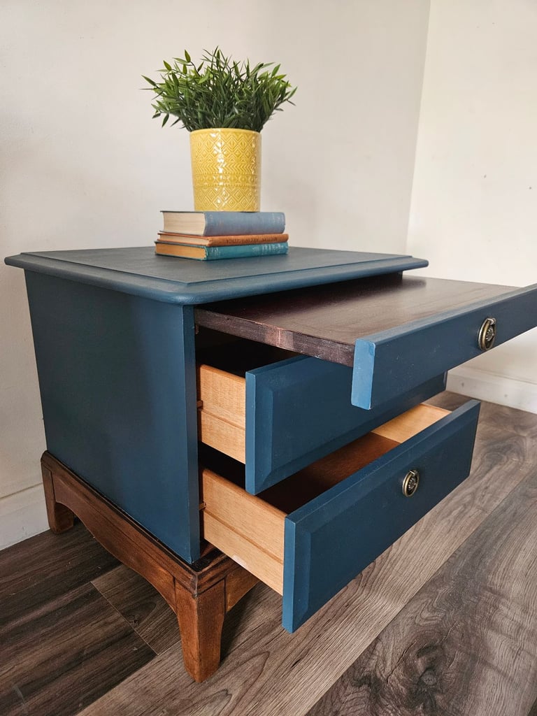 Stag bedside drawers by Vintage Revival