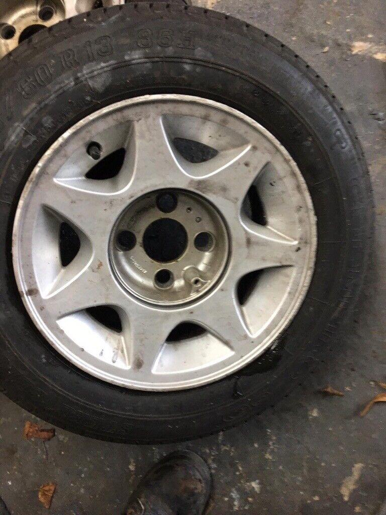 Ford Capri 13 alloys tyres x 4 all hold air size 205/60R/86h