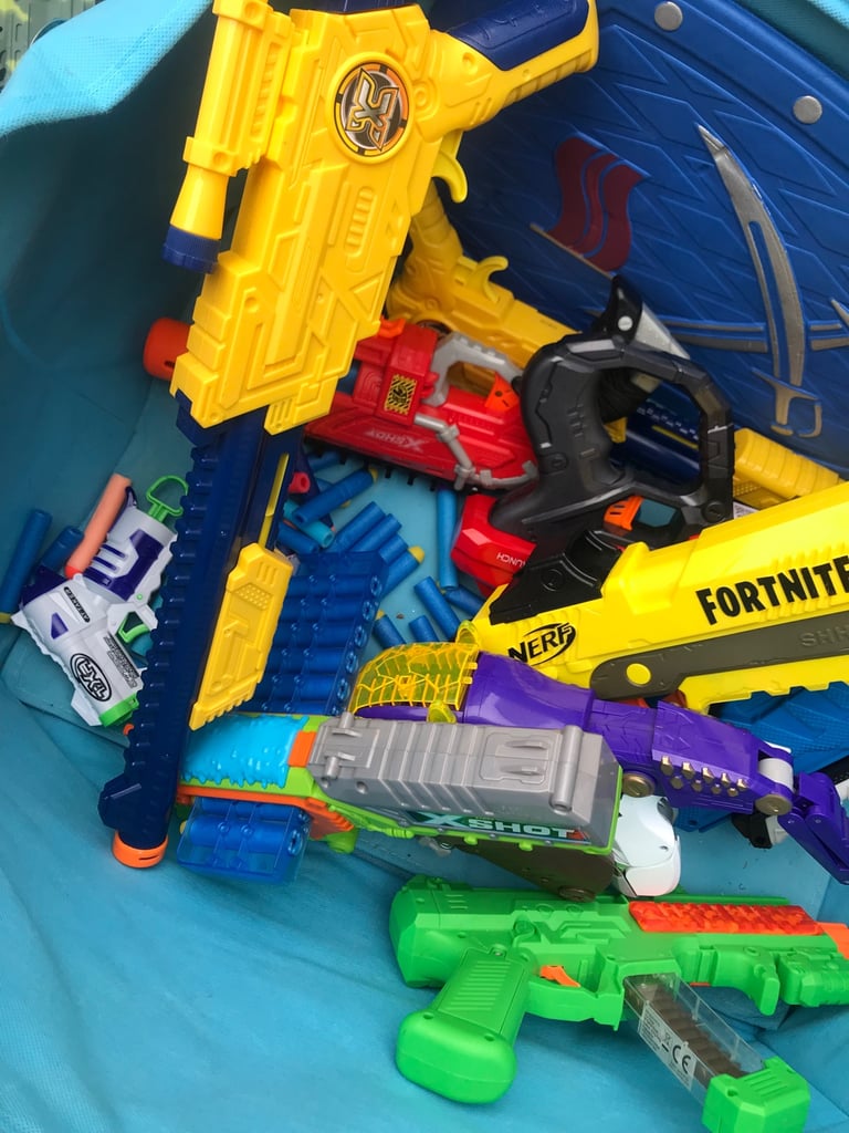 Massive amount of nerf and toy weapons