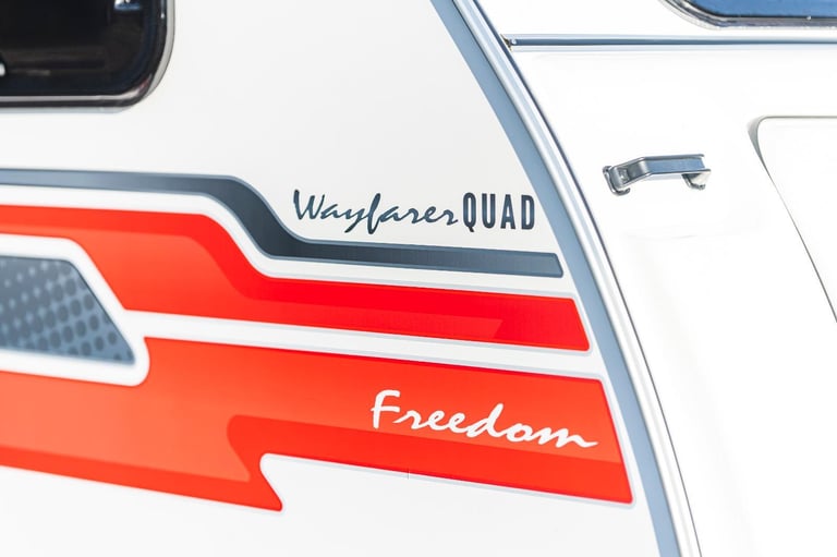 Freedom Wayfarer Quad - Small family caravan for four with bathroom