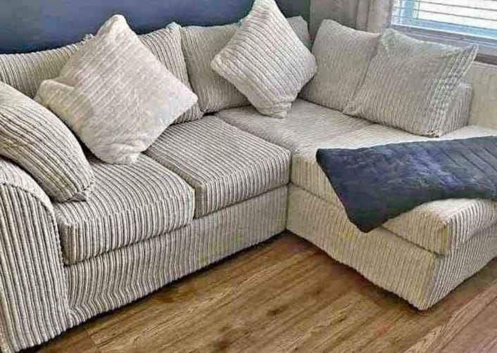 image for  Stunning DYLAN Grey Corner Sofa – Elegant Design ~ COD Offer **