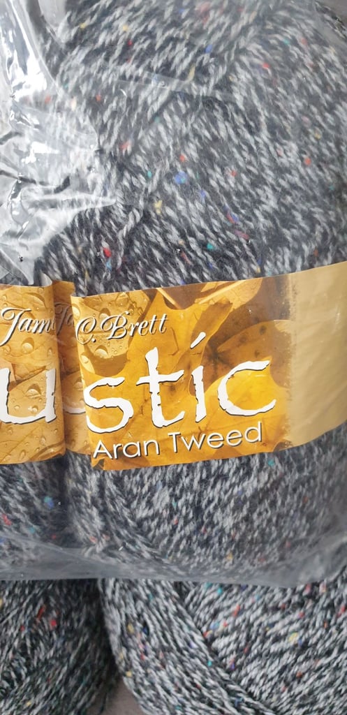 James C Brett Rustic Aran Tweed Knitting Yarn