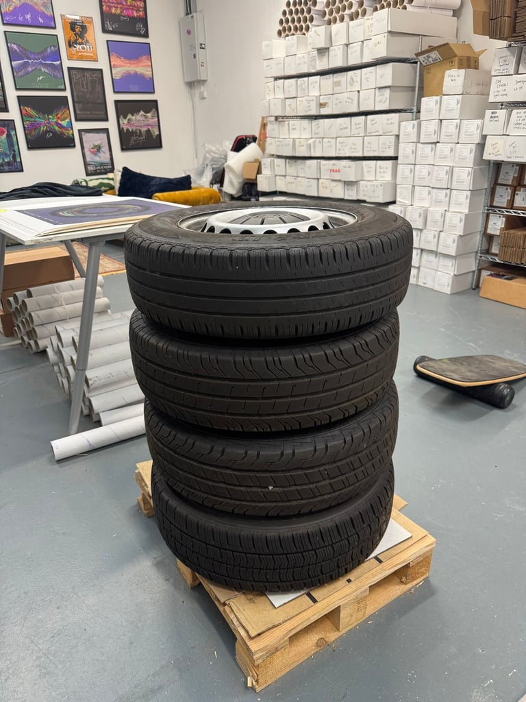 4 VW wheels 17". Tyres basically brand new. Open to offers