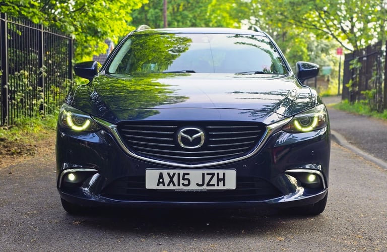 2015 MAZDA 6 2.2D (175 BHP) SPORT NAV ESTATE AUTOMATIC + EURO 6 + LEATHER + FSH 