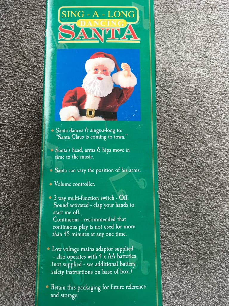 Vintage dancing Santa. 