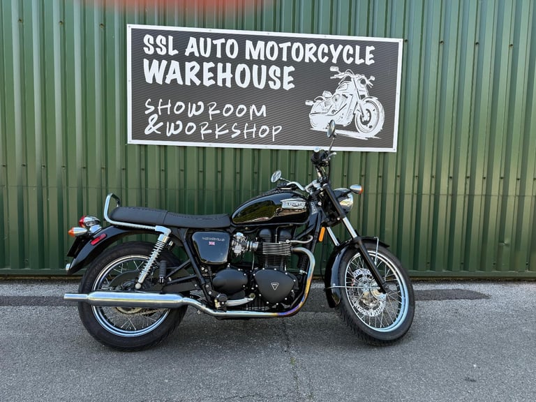 Triumph Bonneville T100 Black 865cc Carb Model 14k 2007 Very Clean Example