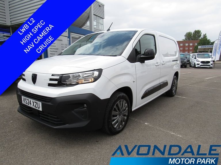 image for 2024 Peugeot Partner BlueHDi 950 Asphalt LWB L2 NEW SHAPE HIGH SPEC EURO 6 VAN 1.5 6dr Panel Van ...
