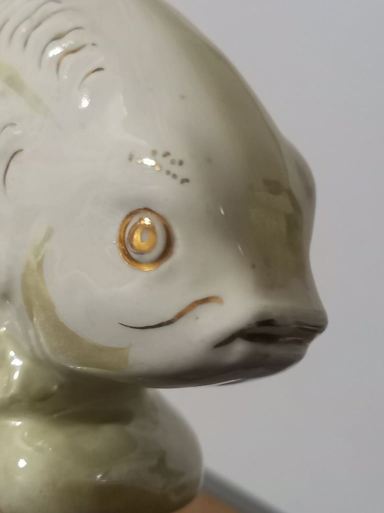 Vintage ussr soviet carp figurine 