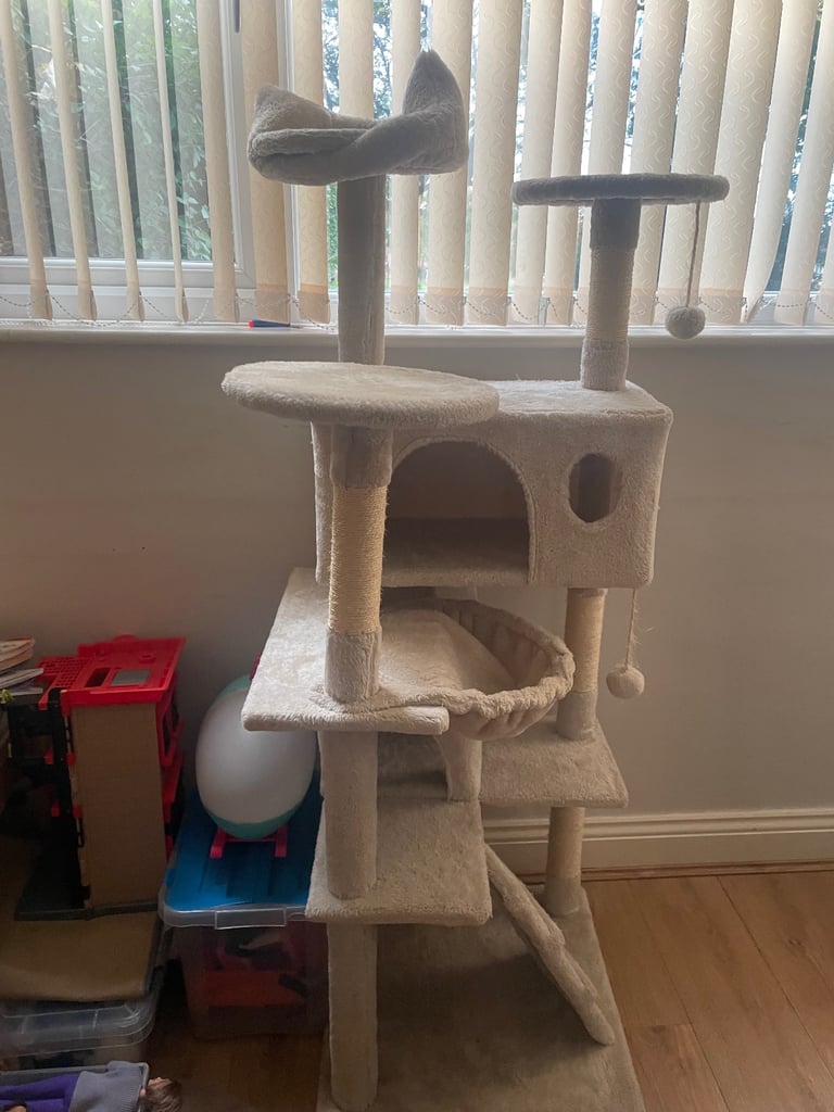 image for cat tree beige 