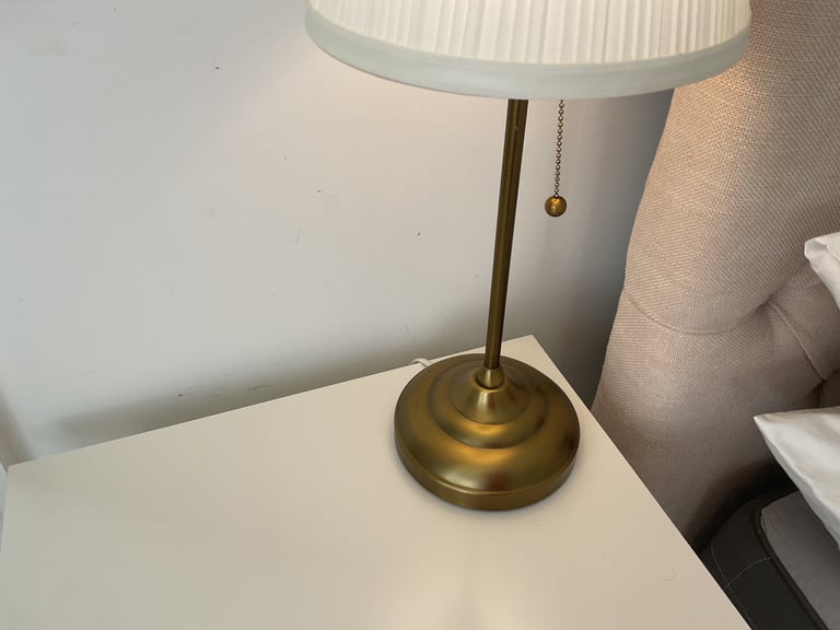2 IKEA Brass lamps 