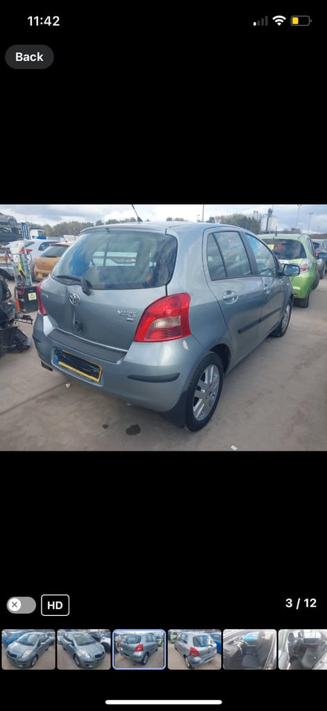 2007 Toyota Yaris BREAKING SEMI AUTO 