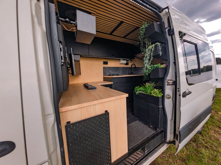 Off-Grid VW Crafter Campervan - Self-Built with Engineer’s Precision (2015 LWB 2.0 TDI)