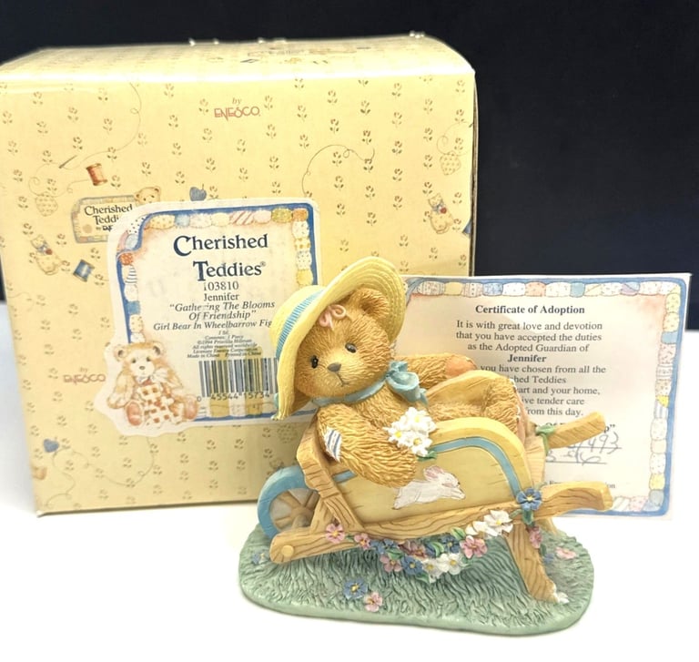 image for Cherished Teddies "Jennifer " Figurine, Boxed with Certificate