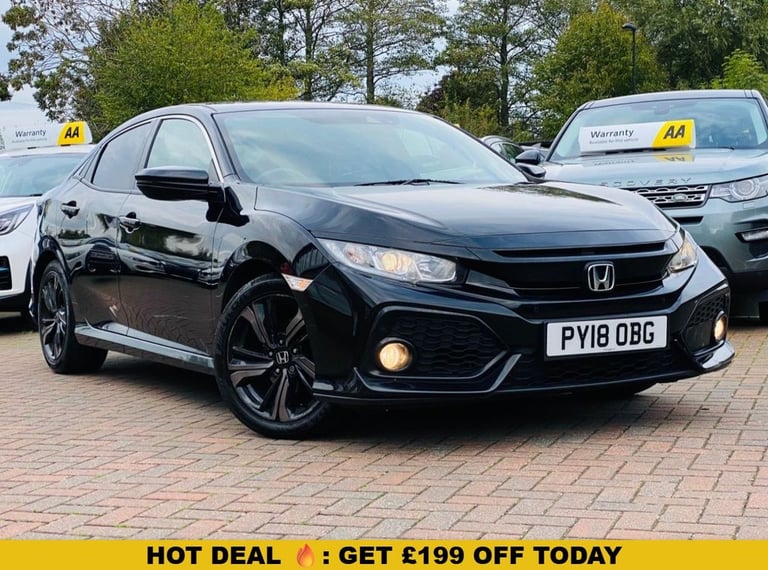 image for 2018 Honda Civic 1.0 VTEC Turbo SR Hatchback 5dr Petrol Manual Euro 6 (s/s) (129 ps) Hatchback Pe...