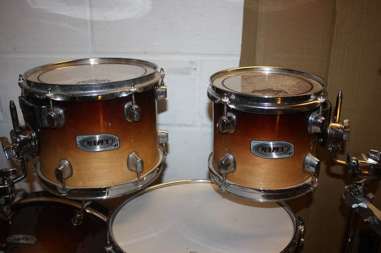 Mapex Pro M Series Caramel Fade 6 Piece Refurbished Drum Kit 20in Bass + All Hardware ~ £575 ono