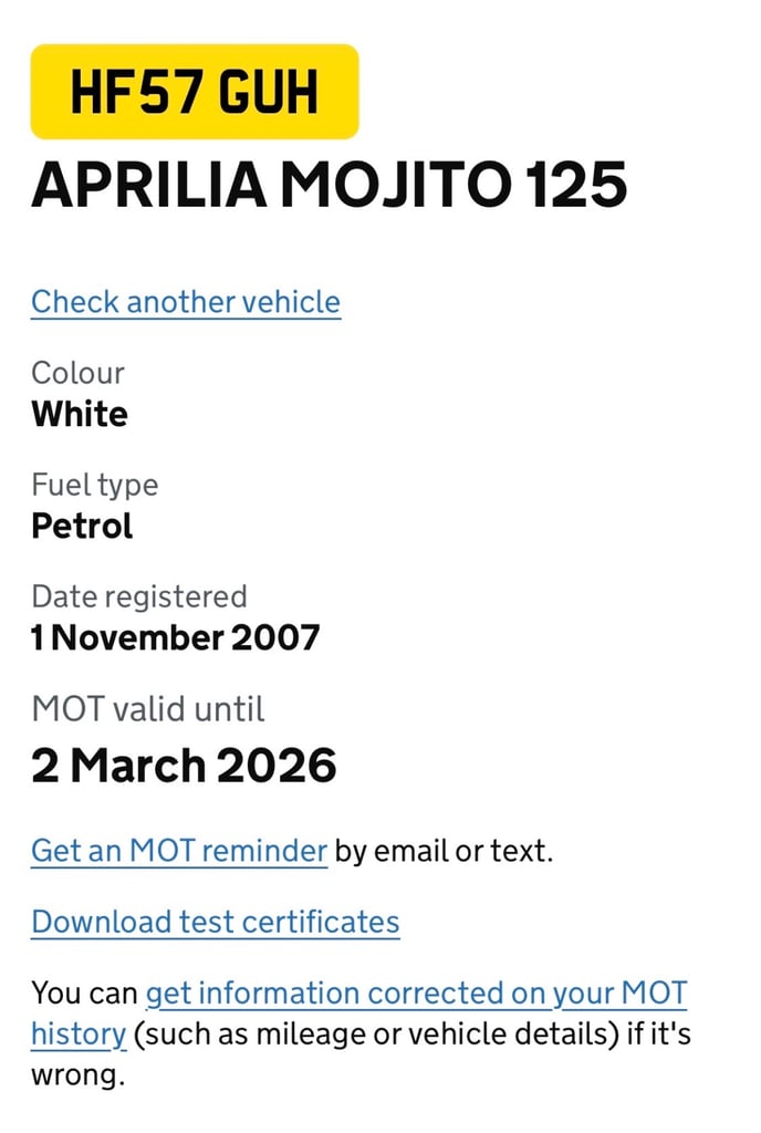 APRILIA MOJITO CUSTOM 125cc 