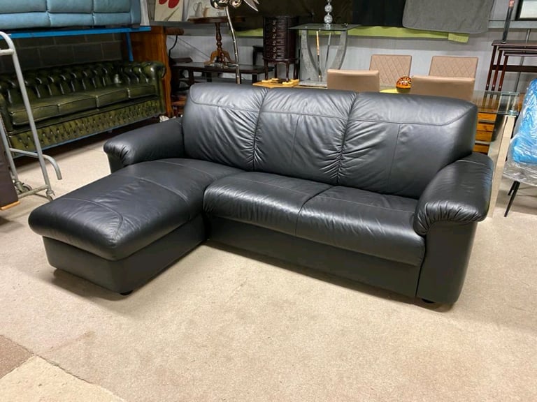 Black Leather Sofa For In Belfast